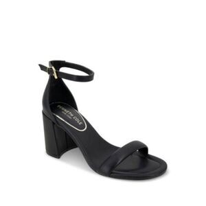 KENNETH COLE NEW YORK Womens Black Luisa Almond Toe Block Heel Heeled Sandal 7 M